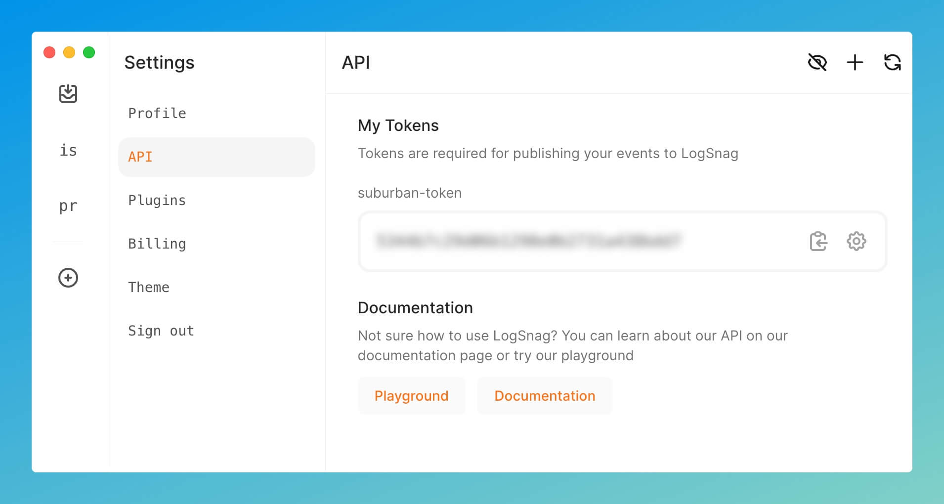 Get LogSnag API Token