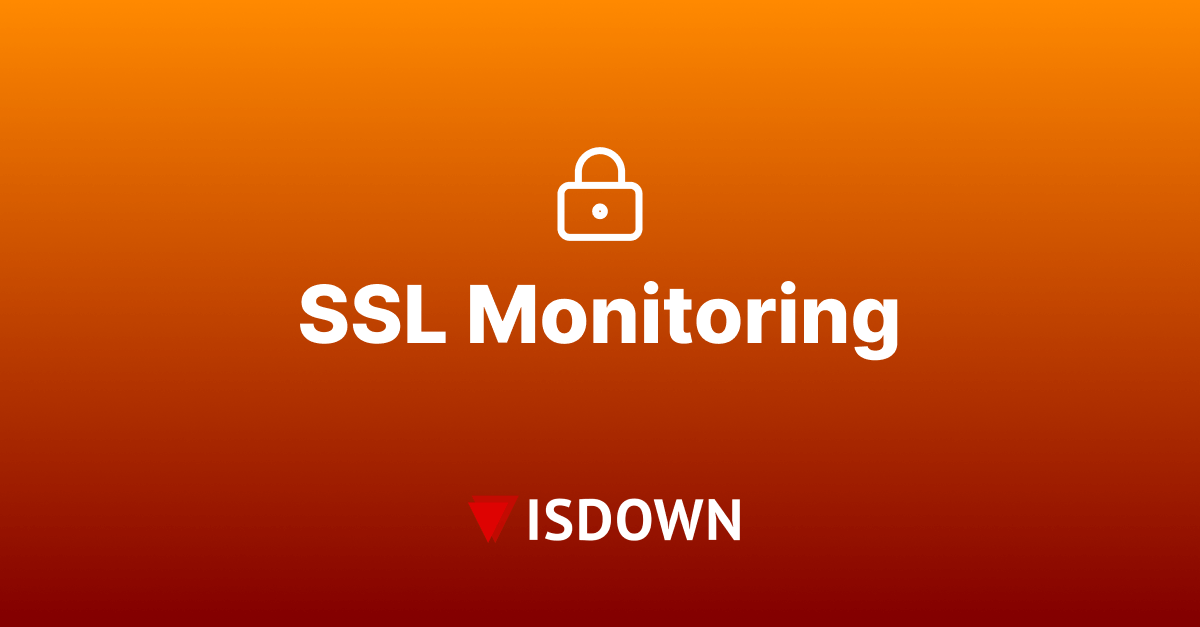 SSL Certificate Monitoring